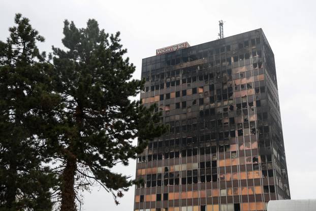 Zagreb: Vjesnikov neboder dva dana nakon požara, policijska istraga u tijeku