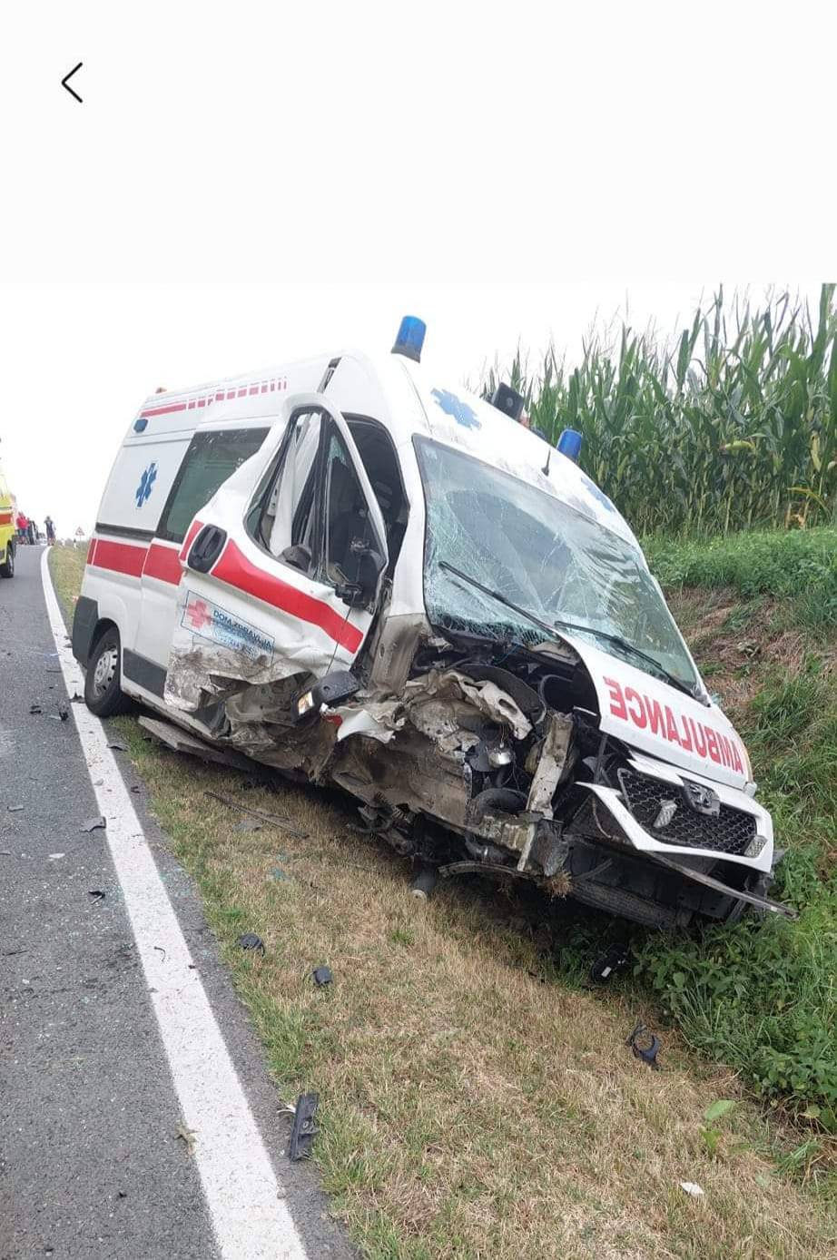 Policija o nesreći kod Bjelovara: Pijani vozač skrivio je sudar sa sanitetom, troje je ozlijeđenih