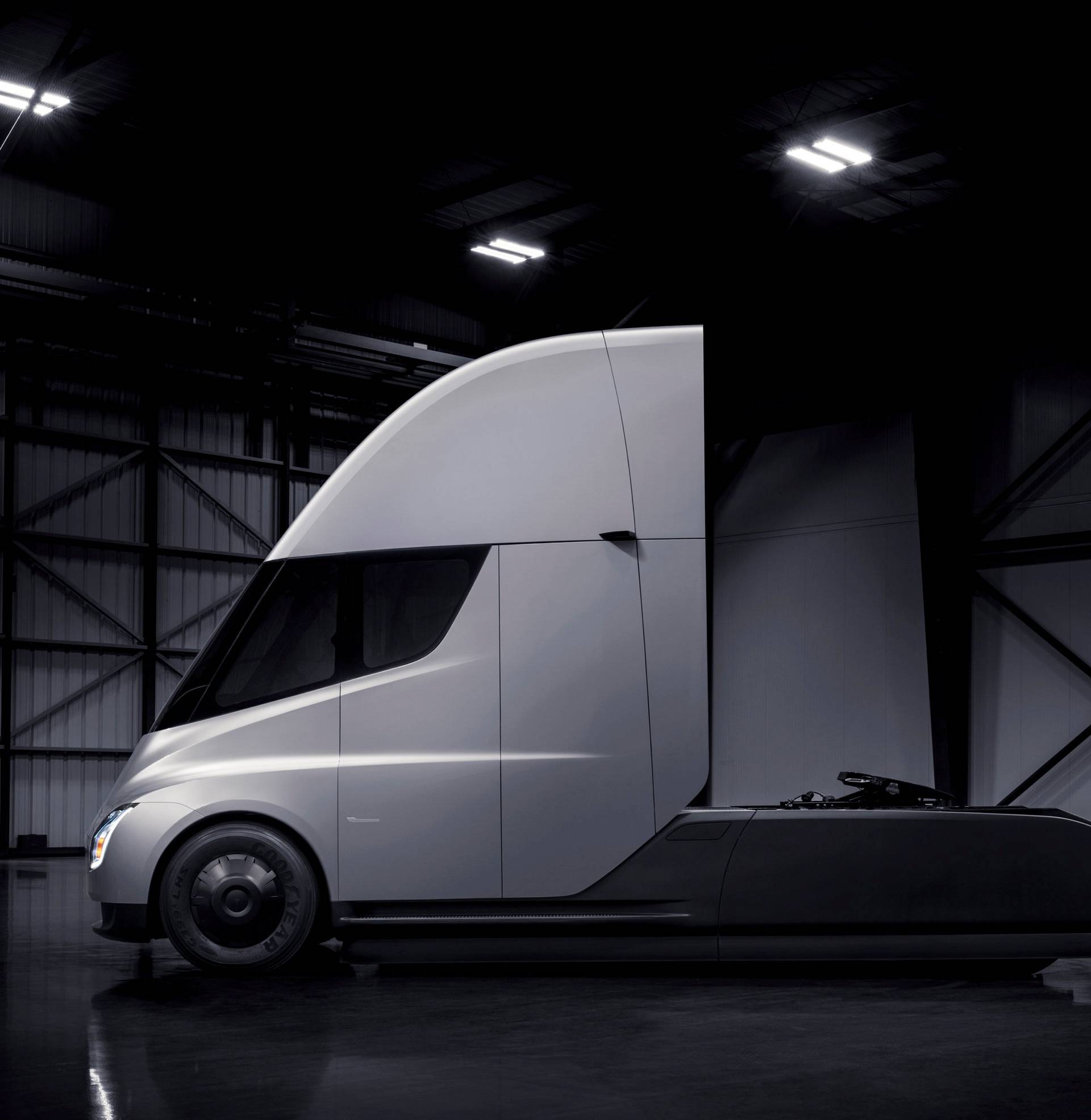 Undated handout image of the Tesla Semi