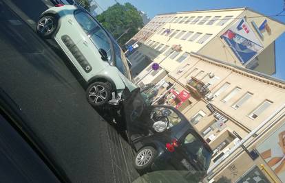 U Zagrebu se sudarila 2 auta, promet nakratko bio u zastoju