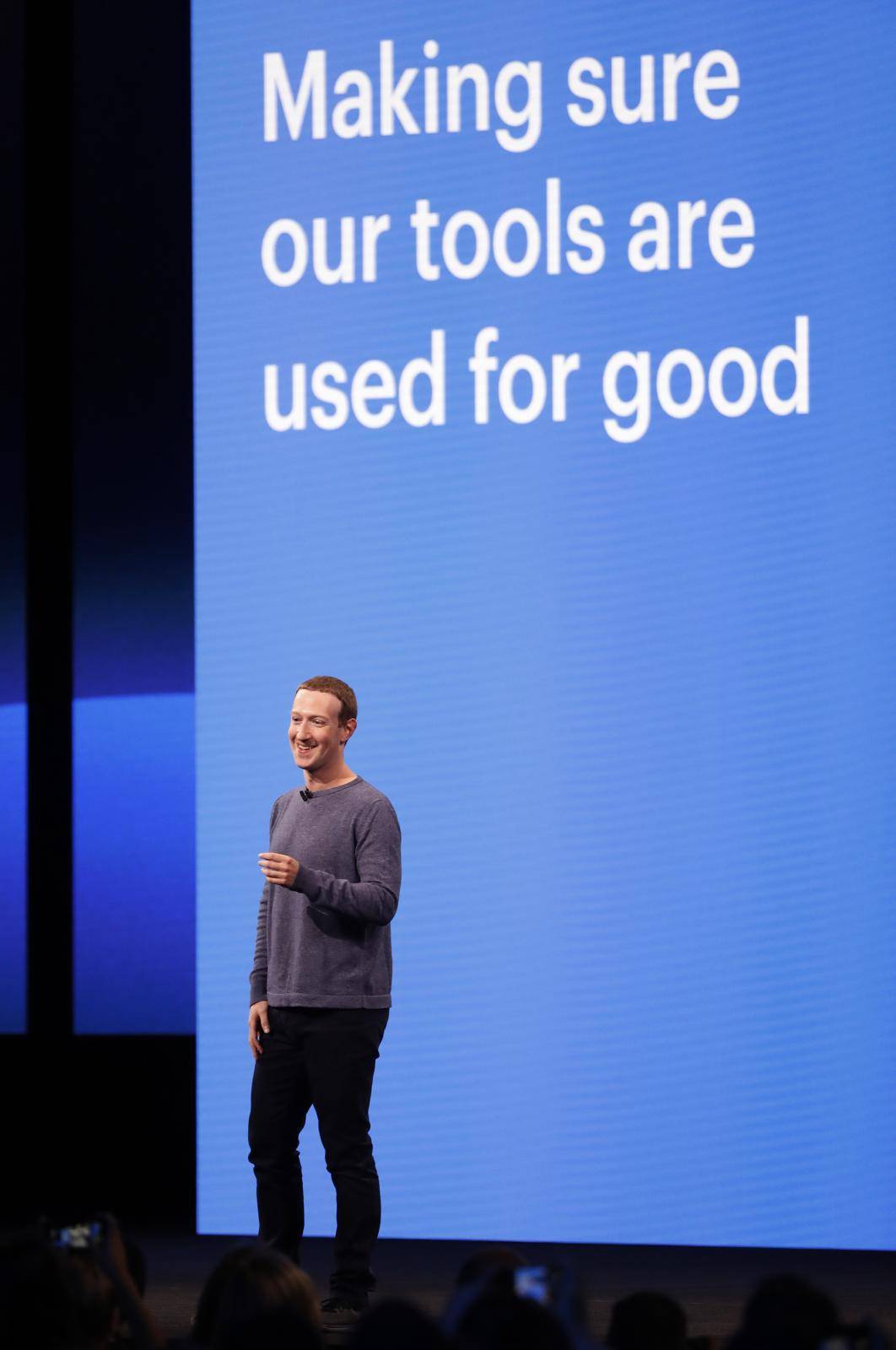 Facebook CEO Mark Zuckerberg speaks about privacy during his keynote at Facebook Inc's annual F8 developers conference in San Jose