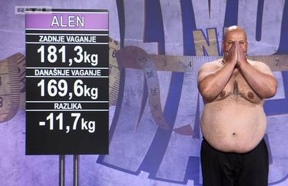 Rekord u svim sezonama: Alen u tjedan dana izgubio 11,7 kg