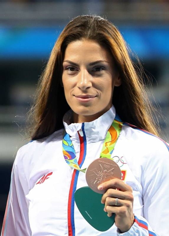 Athletics - Women's Long Jump Victory Ceremony