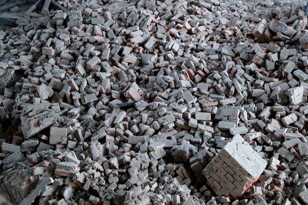 Zagreb: Bazilika Presvetog Srca Isusovog u Palmotićevoj ulici koja je uništena u potresu