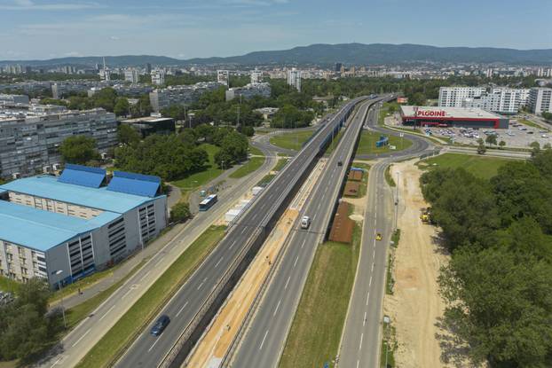 Zagreb: Radovi u Sarajevskoj snimljeni iz zraka