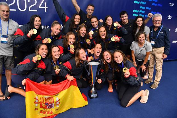 Zagreb: Žensko U19 Europsko vaterpolo prvenstvo, dodjela nagrada