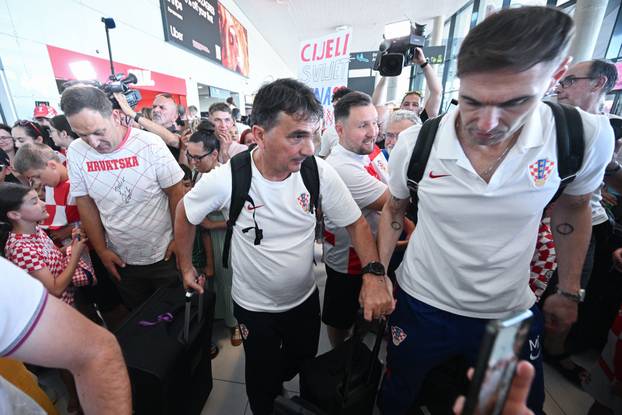 Velika Gorica: Doček hrvatske nogometne reprezentacije