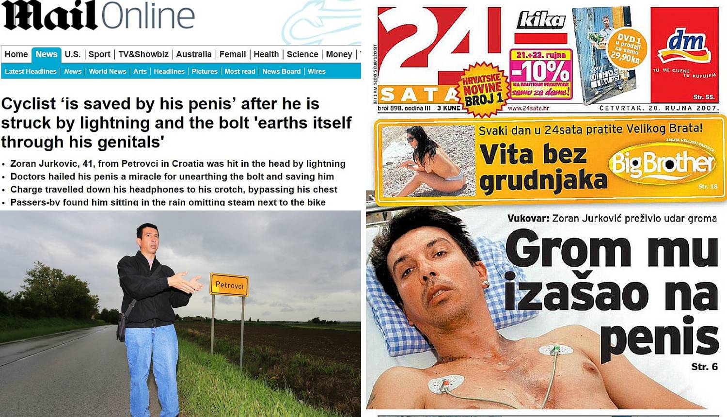 'Život mu spasio njegov penis': Britanci prenijeli priču 24sata