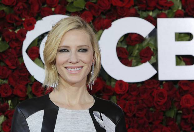 Actress Cate Blanchett arrives for the American Theatre Wing