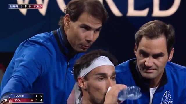 Fabio, slušaj ovamo! Federer i Nadal davali su upute Fogniniju