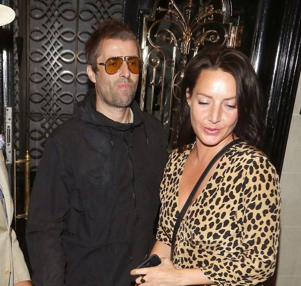 Liam Gallagher and girlfriend Debbie Gwyther dine at Scott