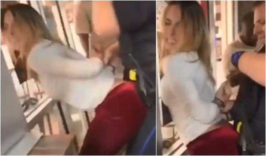 Skandalozna snimka: Trljala se o policajca i rekla 'Sviđa ti se?'
