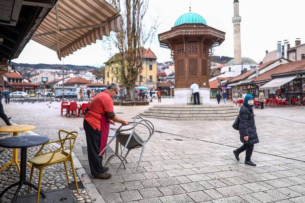 Sarajevo: Terase kafića potpuno prazne - nema mještana niti turista