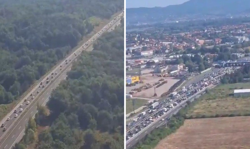 MUP objavio snimke: Ovako iz zraka izgledaju gužve na A1