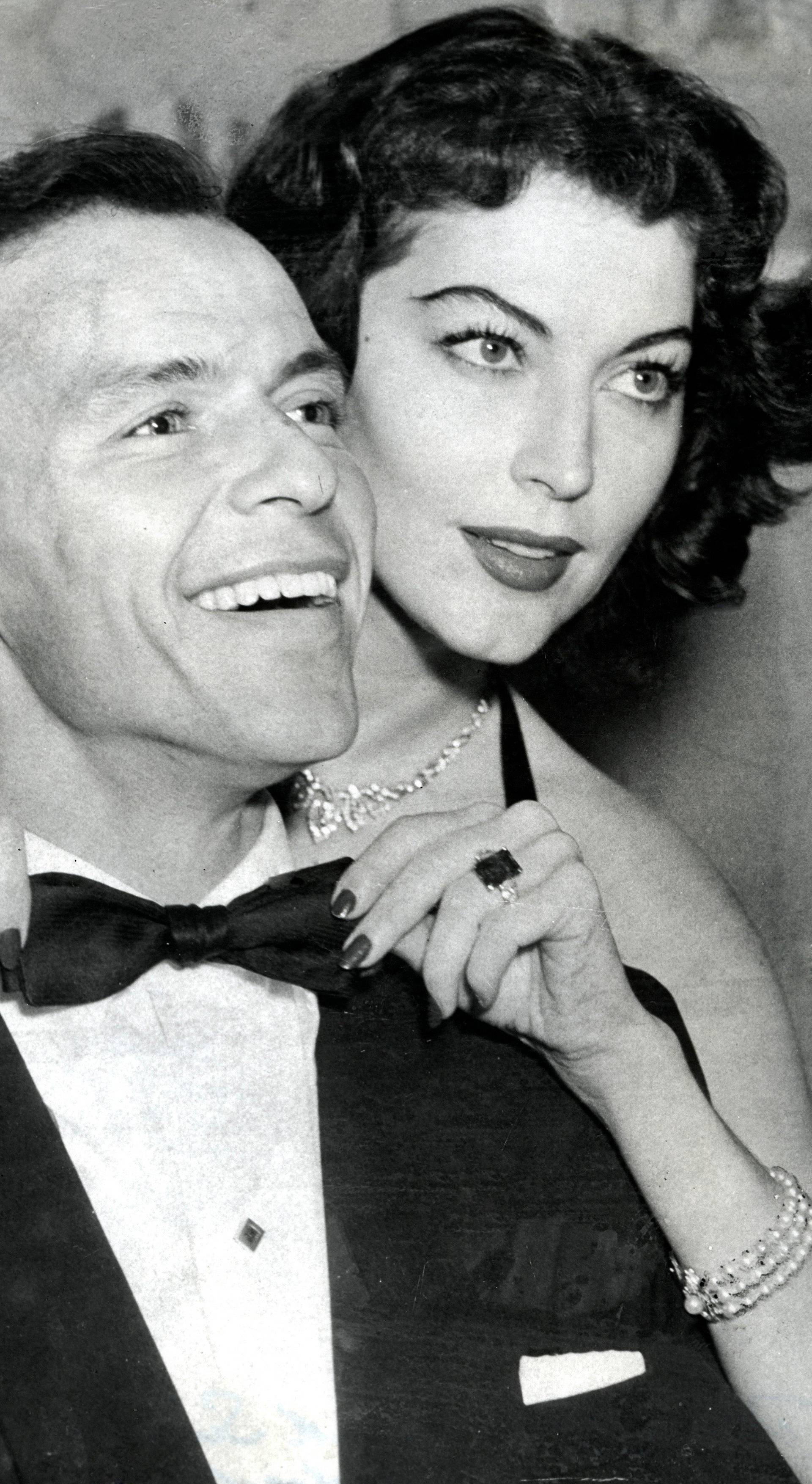Frank Sinatra with his wife Ava Gardner 1951