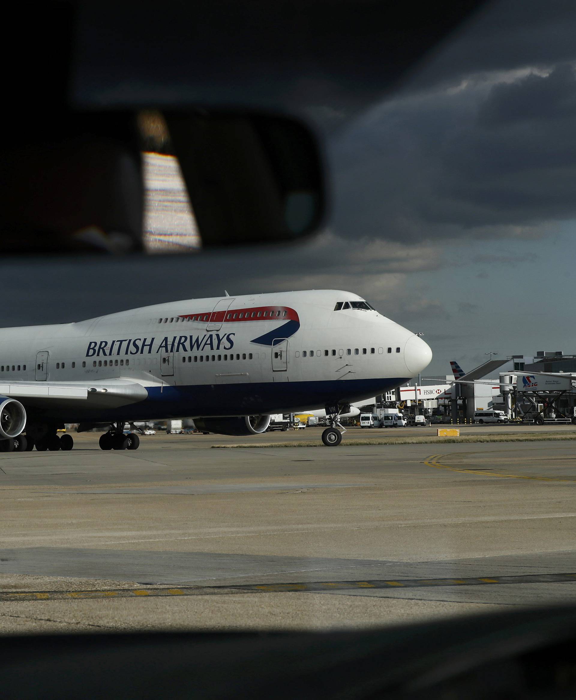 A British Airways aircraft taxis at Heathrow Airport near London