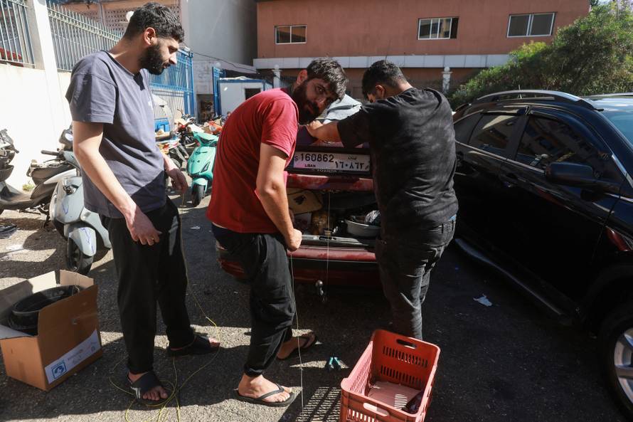 Displaced people make their way back to their homes in southern Lebanon following a deal between the U.S. and Iran, in Sidon