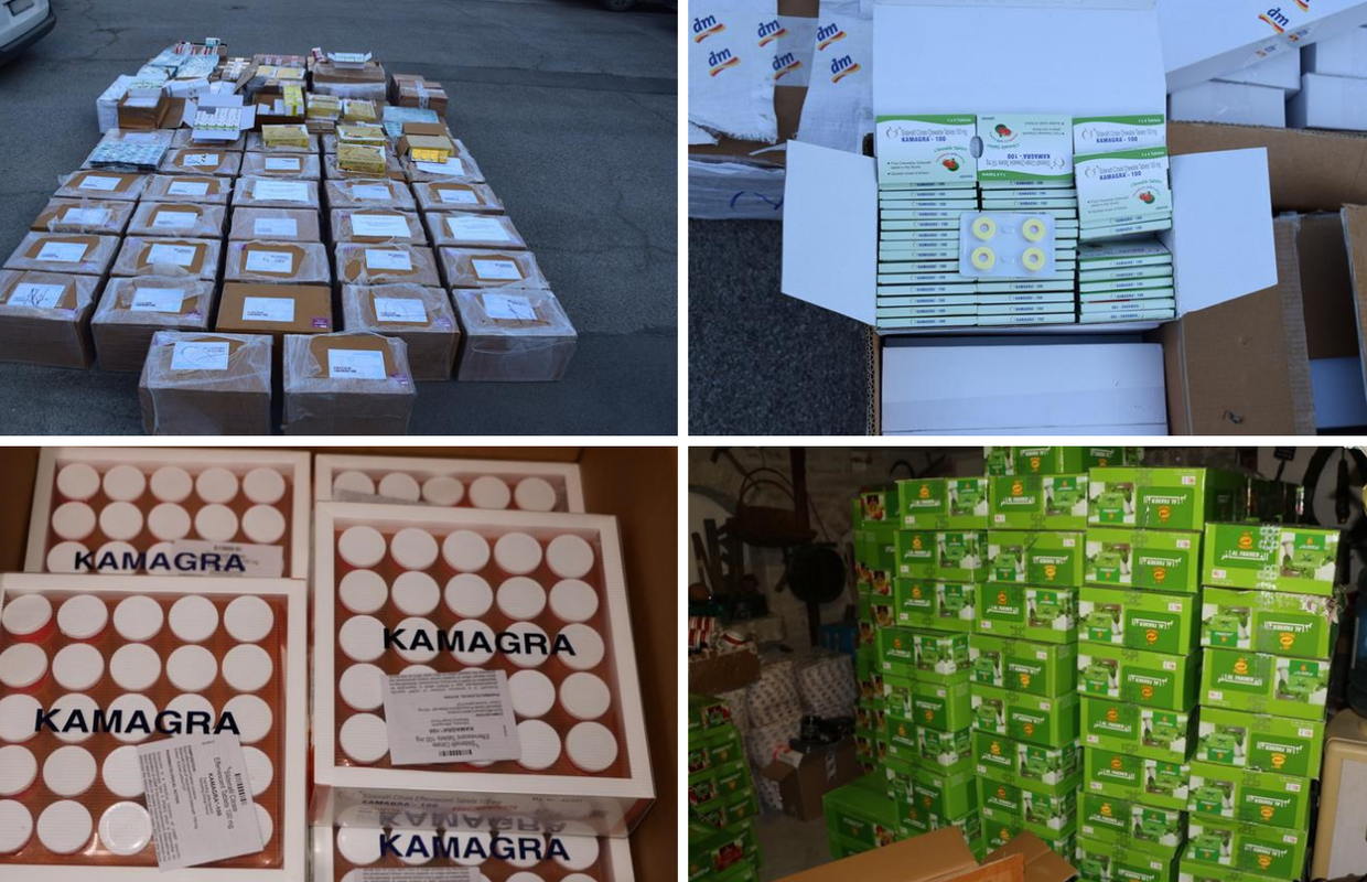 Policija zaplijenila preko tri tone duhanske melase, tableta, raznih sredrava za potenciju...