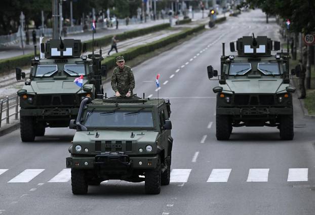 Zagreb: Generalna proba svečanog vojnog mimohoda