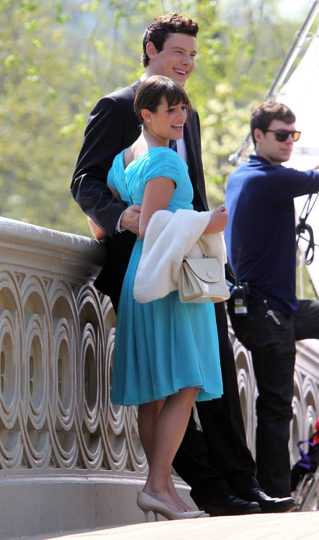 TV series Glee filming in Central Park - New York