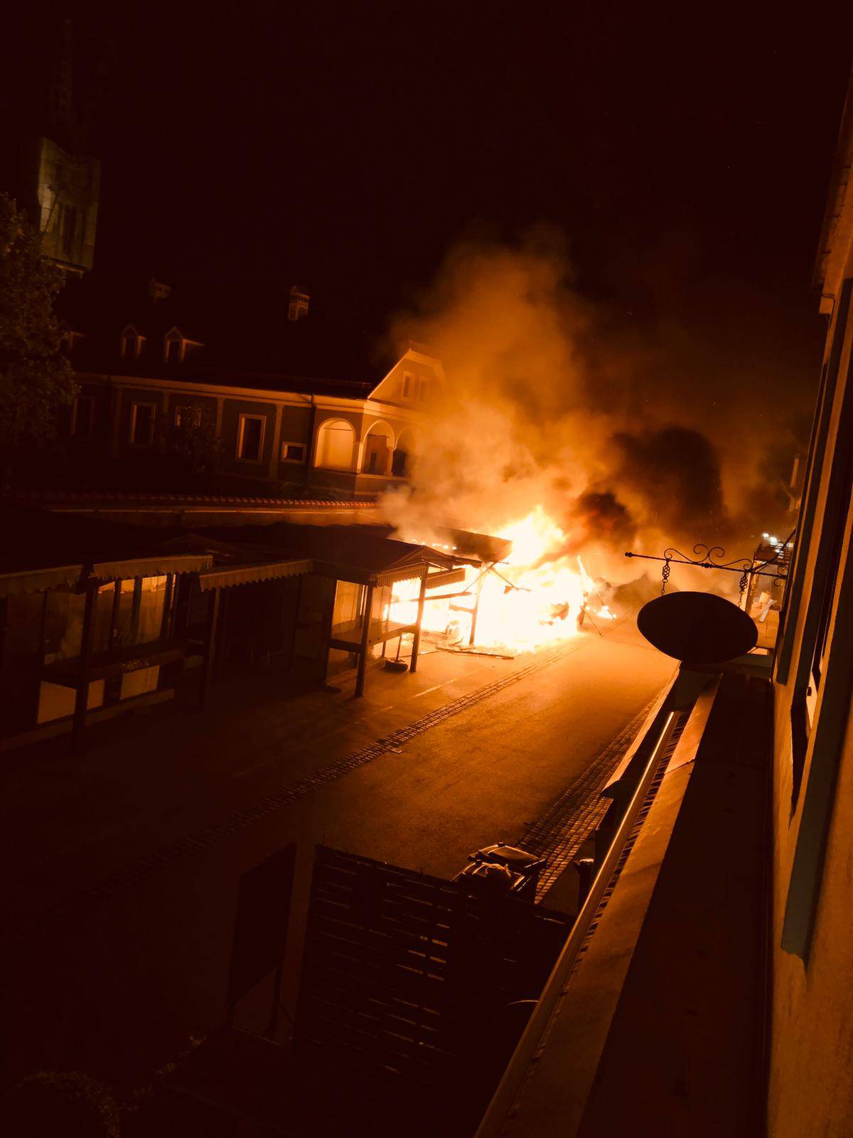 Požar na Opatovini kod Dolca: 'Popucali su nam svi prozori'