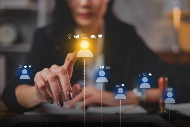 A,Businesswoman,Or,Human,Resources,Hr,Is,Searching,For,A