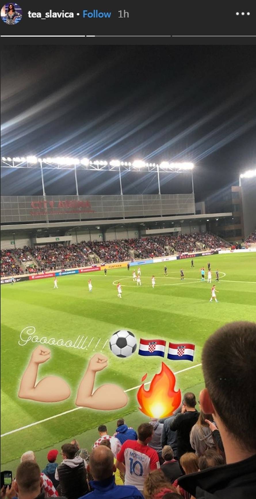 Tea Slavica je svog Petkovića bodrila s tribina u Trnavi: Goriš