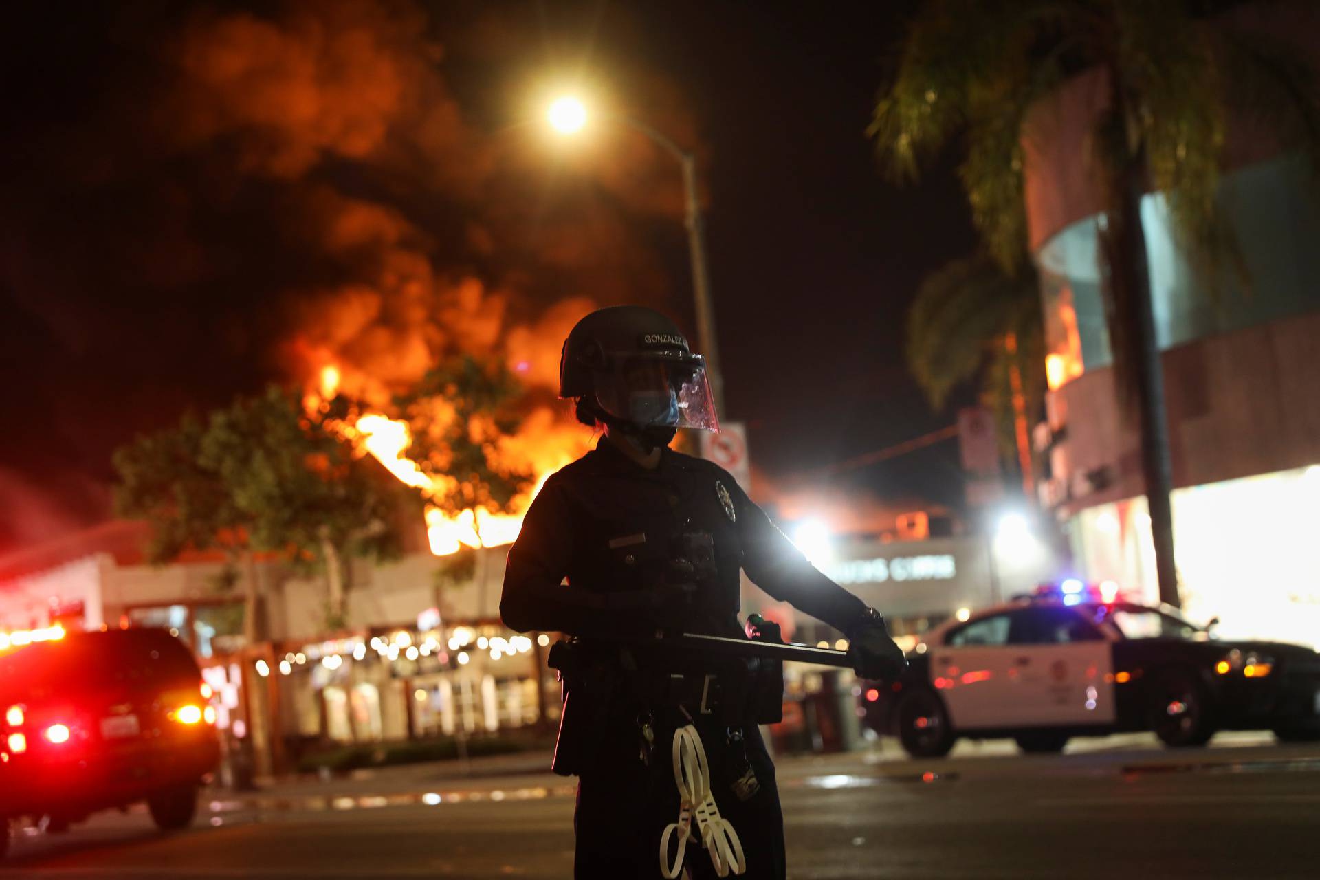 Protests against the death in Minneapolis police custody of George Floyd, in Los Angeles