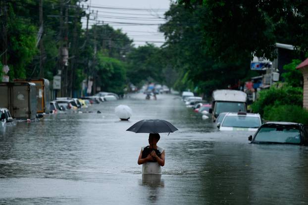 Heavy rain in Bangkok