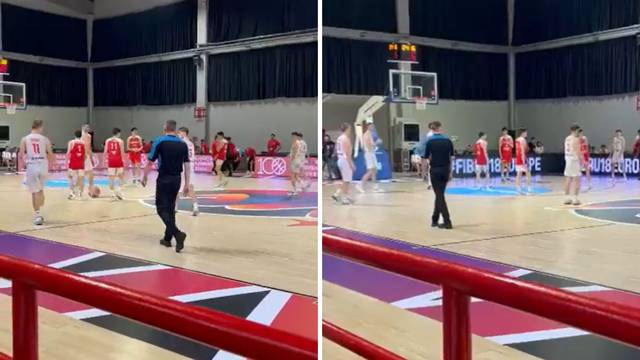 Kaos na EP-u u Srbiji: Košarkaši padali na klizavom parketu pa odbili igrati zadnjih pet minuta