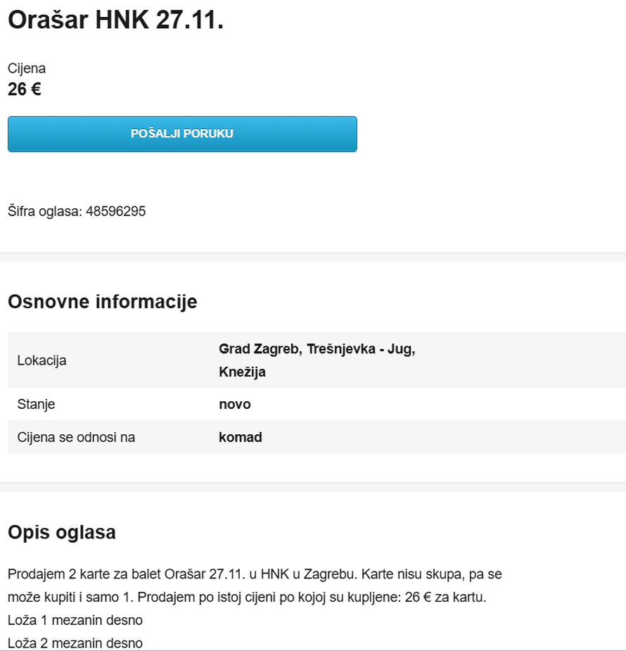 Masovna pomama! Krenuli su prodavati ulaznice za Orašara na oglasnicima, evo za koliko