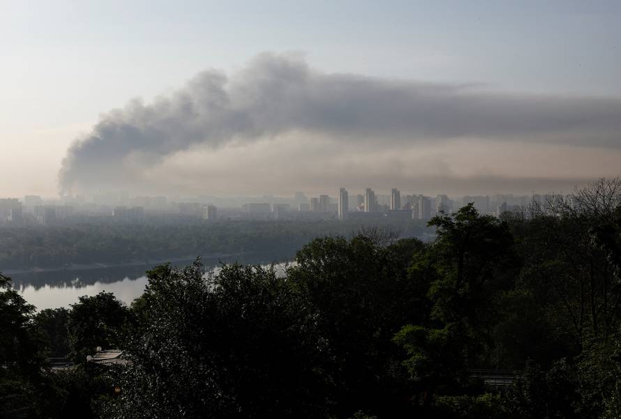 Aftermath of Russian drone and missile attacks in Kyiv