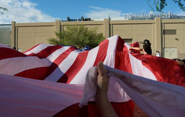 Memorial service for slain conservative commentator Kirk in Glendale
