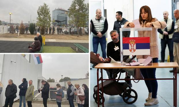 FOTO Velike gužve na biračkim mjestima diljem Srbije od jutra