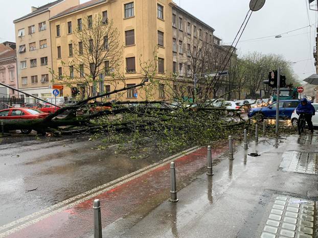 FOTO Apokalipsa u Zagrebu: Stabla drobila automobile, izdano novo upozorenje!