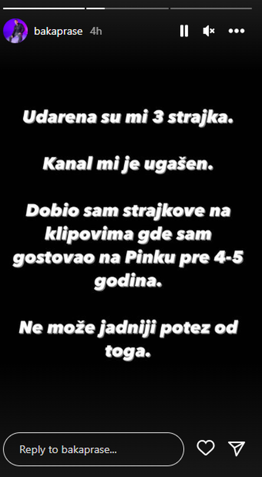 Srpski youtuber Baka Prase se oglasio nakon što su mu ugasili kanal: Ne može jadnije od toga