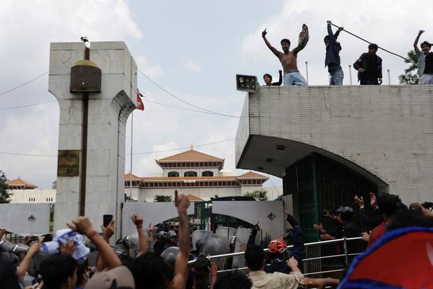 Protest against corruption and government’s decision to block several social media platforms, in Kathmandu