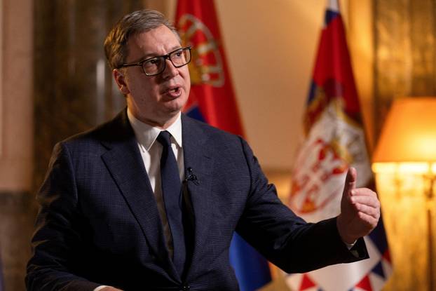 FILE PHOTO: Interview with Serbia's President Aleksandar Vucic in Belgrade