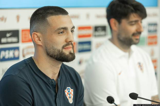 Osijek: Mateo Kovačić i Vedran Ćorluka na konferenciji prije utakmice s Ausdtijom