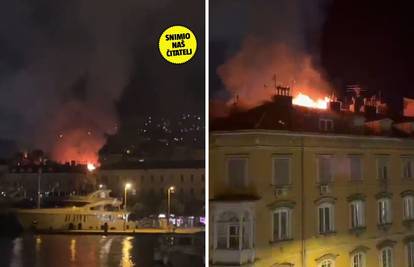 VIDEO Užas u Rijeci: Gorjelo potkrovlje zgrade, vatrogasci tijekom gašenja pronašli tijelo