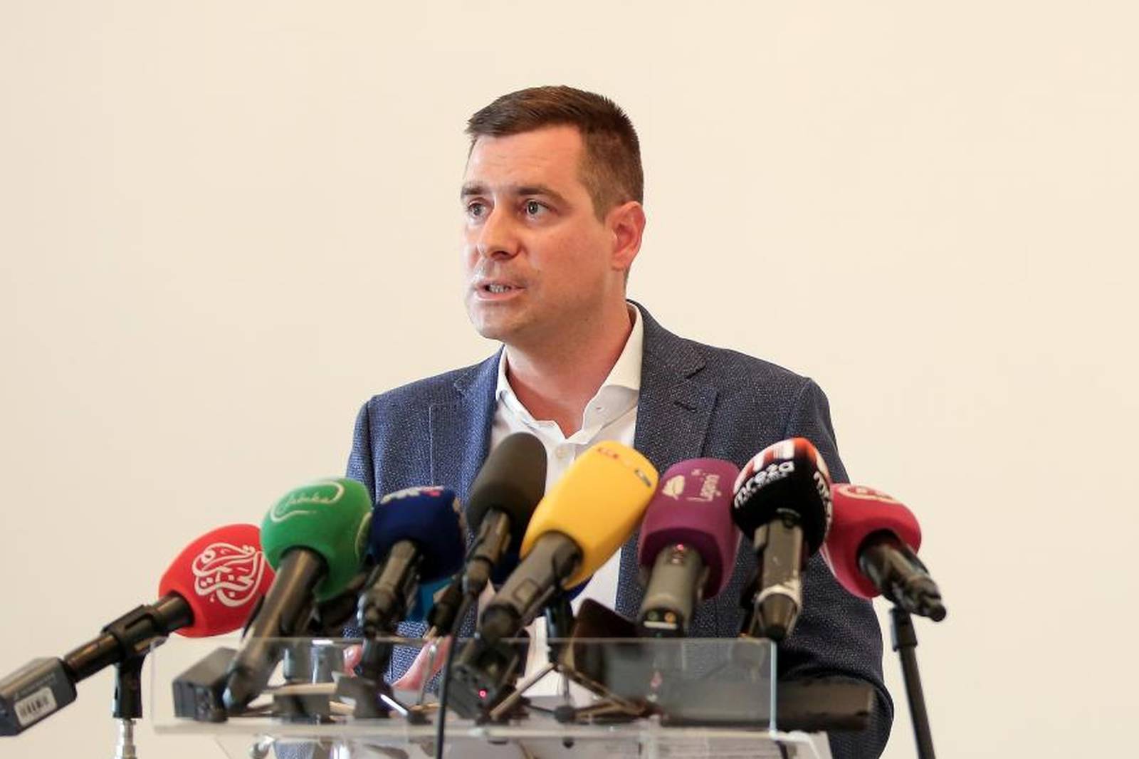 Zagreb: Zastupnici HDZ-a Herman i Ilijaš održali konferenciju za medije