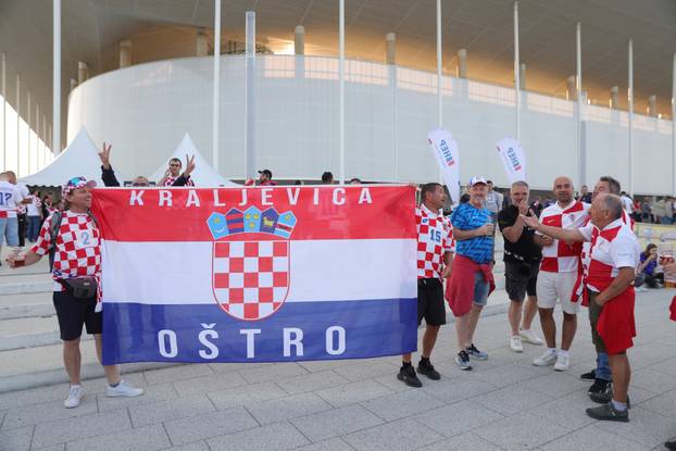 Osijek: Atmosfera prije početka utakmice Hrvatska - Češka