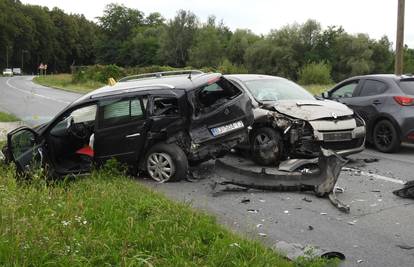 Prometna kod Bjelovara: Jedan ozlijeđeni u sudaru dva auta
