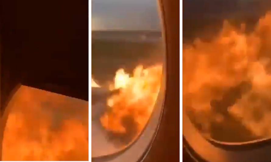 Panika i strah putnika: Objavili video iz gorućeg aviona smrti