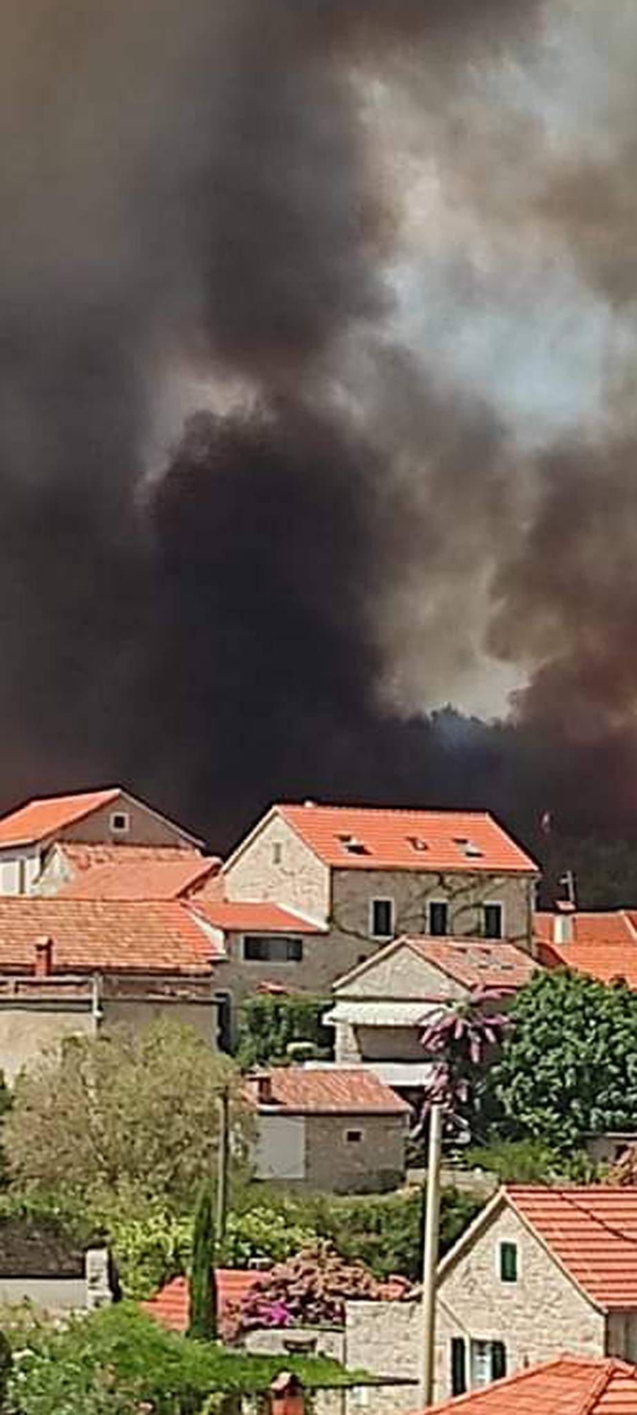 VIDEO Požar na Hvaru: 'Desetak hektara borove šume izgorjelo, i dalje gori na zapadnoj strani'