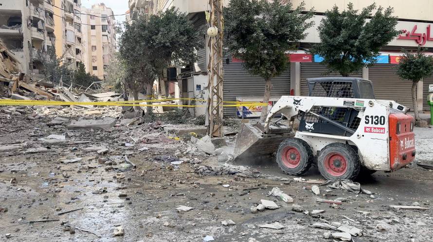 Aftermath of strikes in Beirut