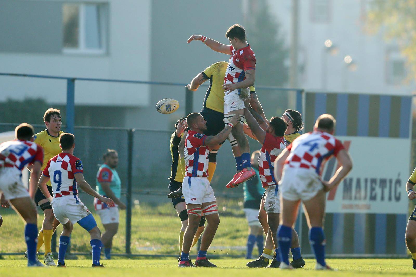 Zagreb: Utakmica Trophy divizije između ragbijaša Hrvatske i Švedske