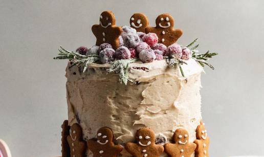 Gingerbread torta slatka je zvijezda božićnog stola