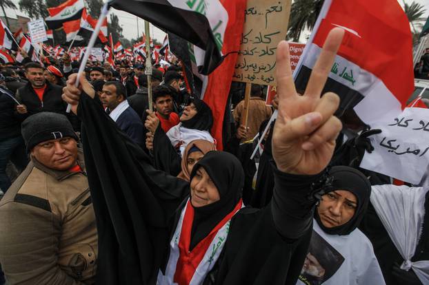 Anti-USA demonstration in Baghdad
