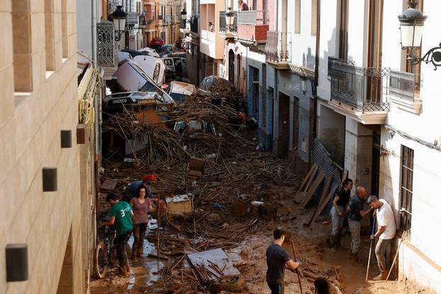 Aftermath of floods in Paiporta